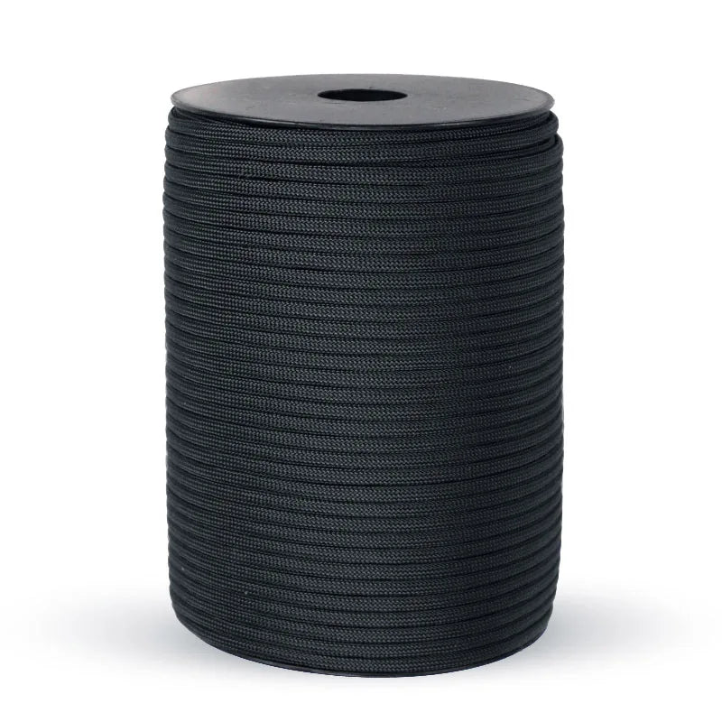100M/50M 550 Military Standard 9-Core Paracord Rope 4mm Outdoor Parachute Cord Survival Umbrella Tent Lanyard Strap