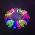 60pcs LED Laser Finger Ring Fingerlights LED Finger Lights Plastic Flashing Light Up Ring Finger Lights for Kids Halloween Raves