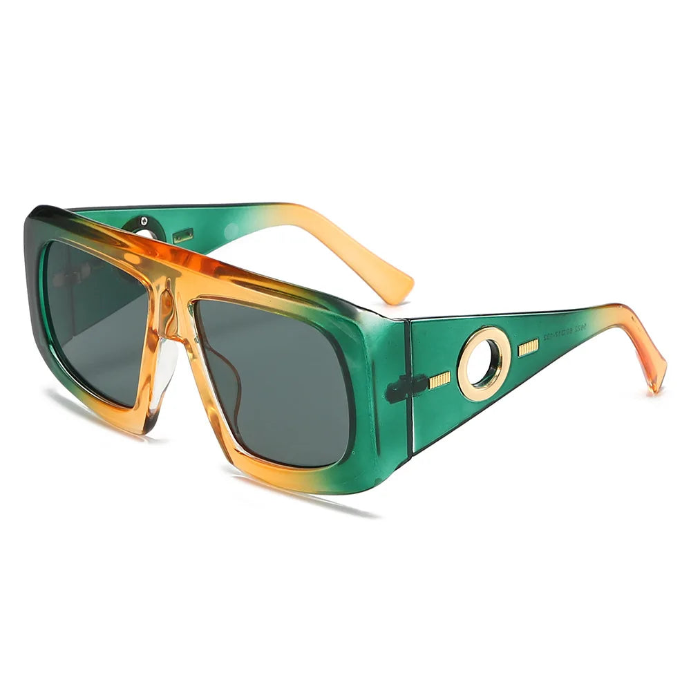 Square Sunglasses Women Men Travel Wide Glasses Legs Shades Male Female UV400 Gafas Oculos Retro Brand Designer Luxury