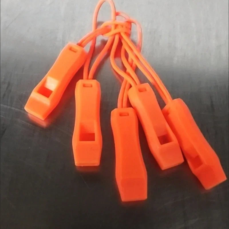 Outdoor Survival Whistle Camping Hiking Rescue Emergency Whistle Diving Survival Whistle Zipper Pull Combo for Backpack Tent
