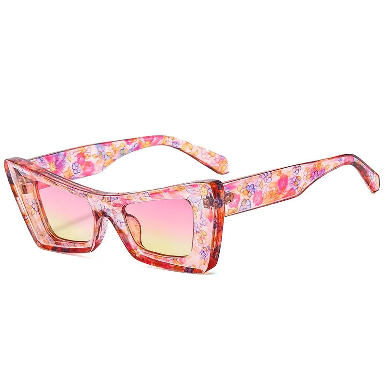 New Cat Eye Sunglasses Women Fashion Vintage Square Female Shades Brand Designer Luxury Sun Glasses UV400 Eyewear Oculos