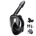 Full Face Snorkel Mask Snorkeling Swimming Diving Mask with Detachable Camera Mount Wide View Anti-Fog Anti-Leak for Adult Youth