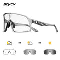 SCVCN Photochromic Cycling Glasses Men Women Running Sunglasses Outdoor Sports Motorcycle Bike Riding Eyewear Driving Fishing