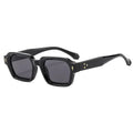 Retro Small Square Sunglasses Women Men Rivets Shades Fashion Eyewear Luxury Sun Glasses UV400 Brand Oculus Female Gafas
