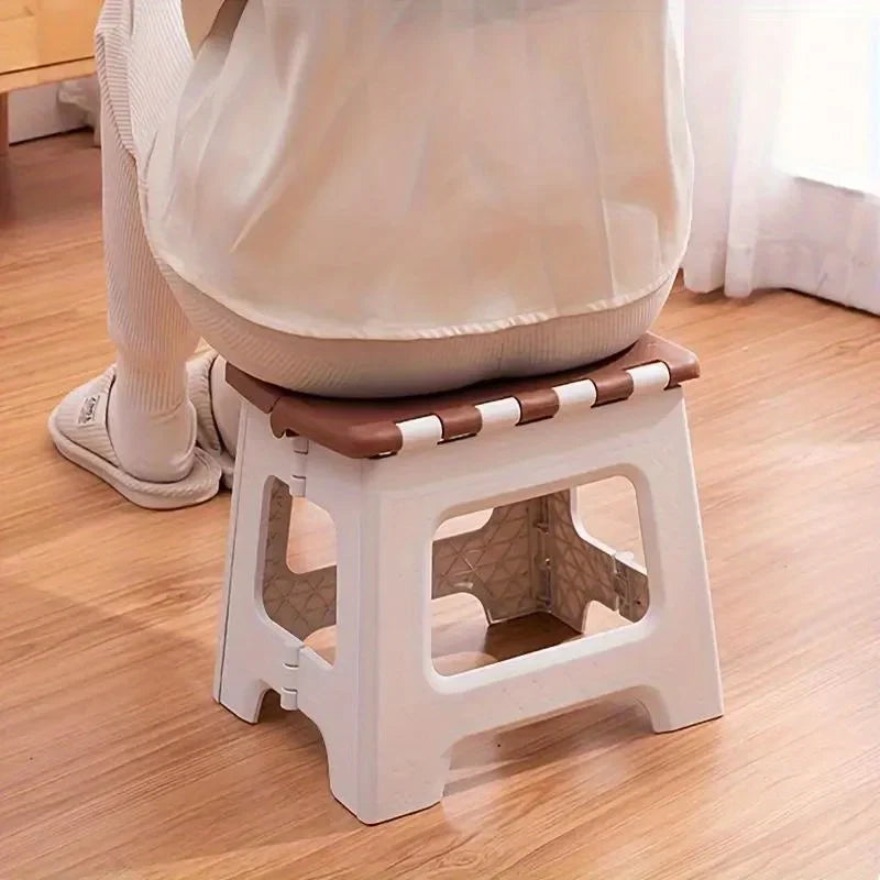 Folding Office Stool: Portable, sturdy & space-saving. Fashionable for home/office. Top 10 choice for desk!