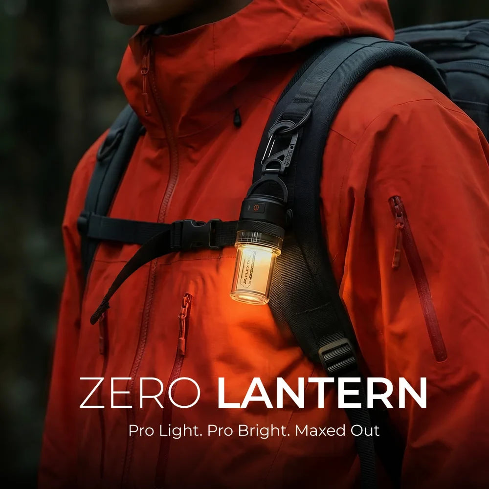 FLEXTAIL ZERO LANTERN - 56g Ultralight 2-in-1 Camping Light, 300LM Bright LED, IPX5 Waterproof for Camping Hiking Emergency