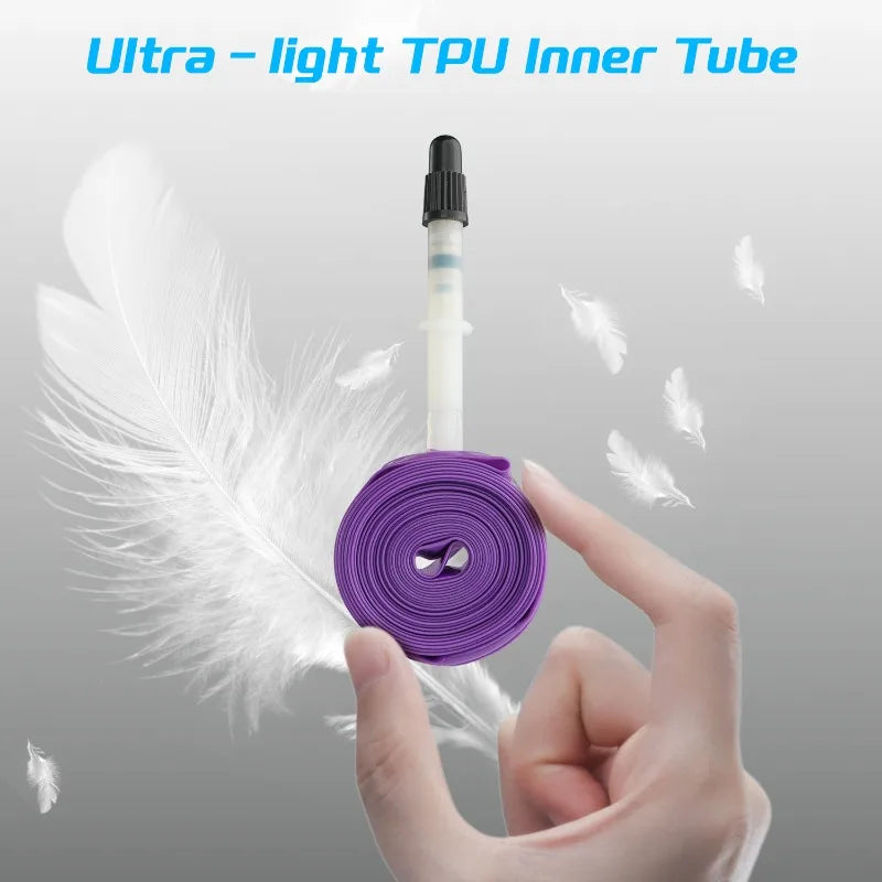 NPY Road Bicycle TPU Inner Tube 700x23C 25C 26C 27C 28C 30C 32C Cycling Bike Tires Camera Tyre 700C Pneu Aro French Valve