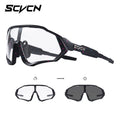 SCVCN Photochromic Cycling Sunglasses Outdoor Sports Running Drving Glasses Road MTB Bicycle Goggles  UV400 Safety Bike Eyewear