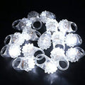 White LED Ring Light up Rings Soft Rubber Flashing Bumpy Rings Rave Wedding Party Luminous Toys Glowing Rings Glow In The Dark