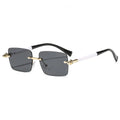 New Retro Rimless Sunglasses Women Fashion Square Sun Glasses Men Designer Man's Brand Shades Trendy UV400