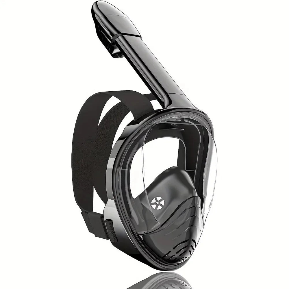Easy to Wear Foldable Snorkeling Mask Anti Fog Anti Leak Full Face Snorkel Mask Soft Silicone Diving Mask Snorkeling