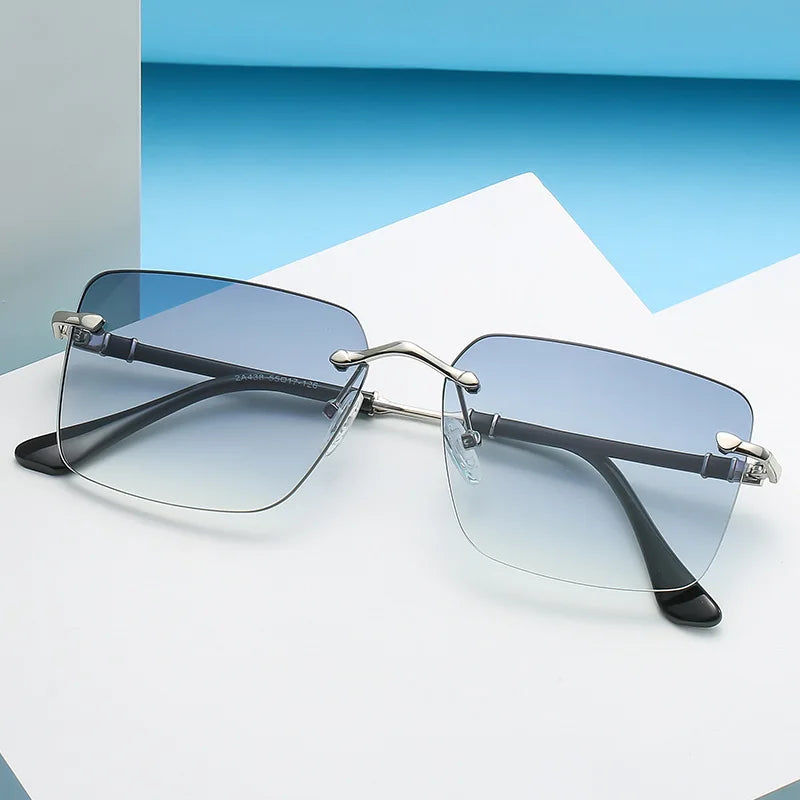 New Men's Trimmed Square Sunglasses 2022 Fashion Cover Men And Women Trend Sunglasses European And American Star Glasses