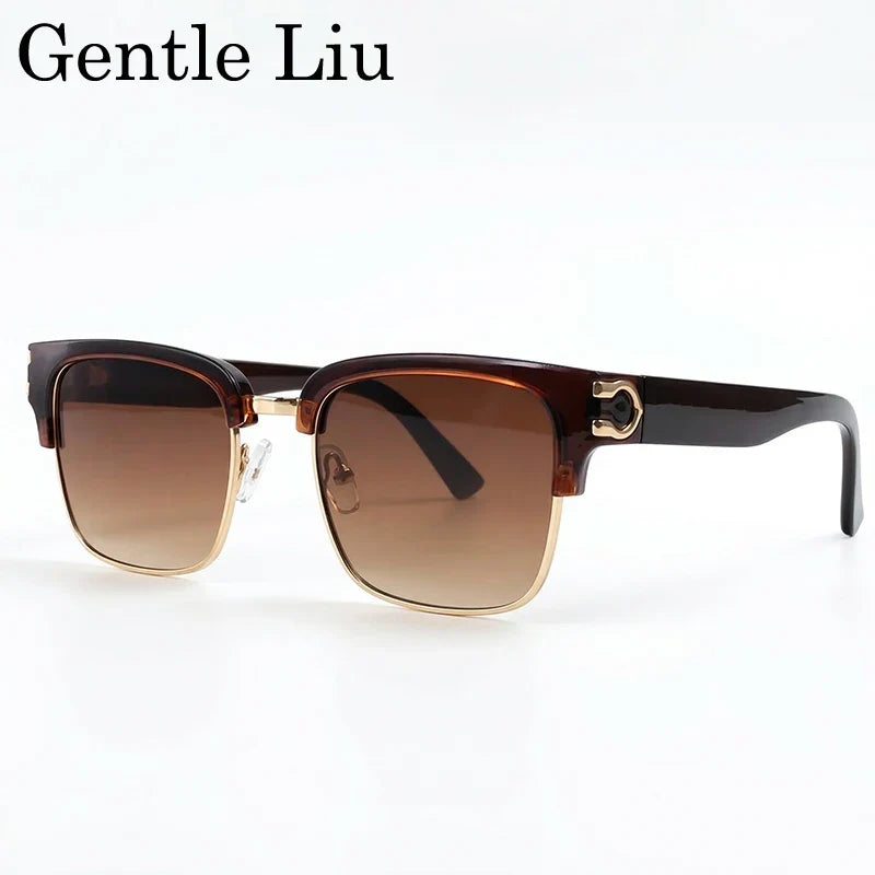 Vintage Square Photochromic Sunglasses Men Luxury Designer Black Gold Frame Driving Sun Glasses Retro Eyewear Oculos De Sol 2026