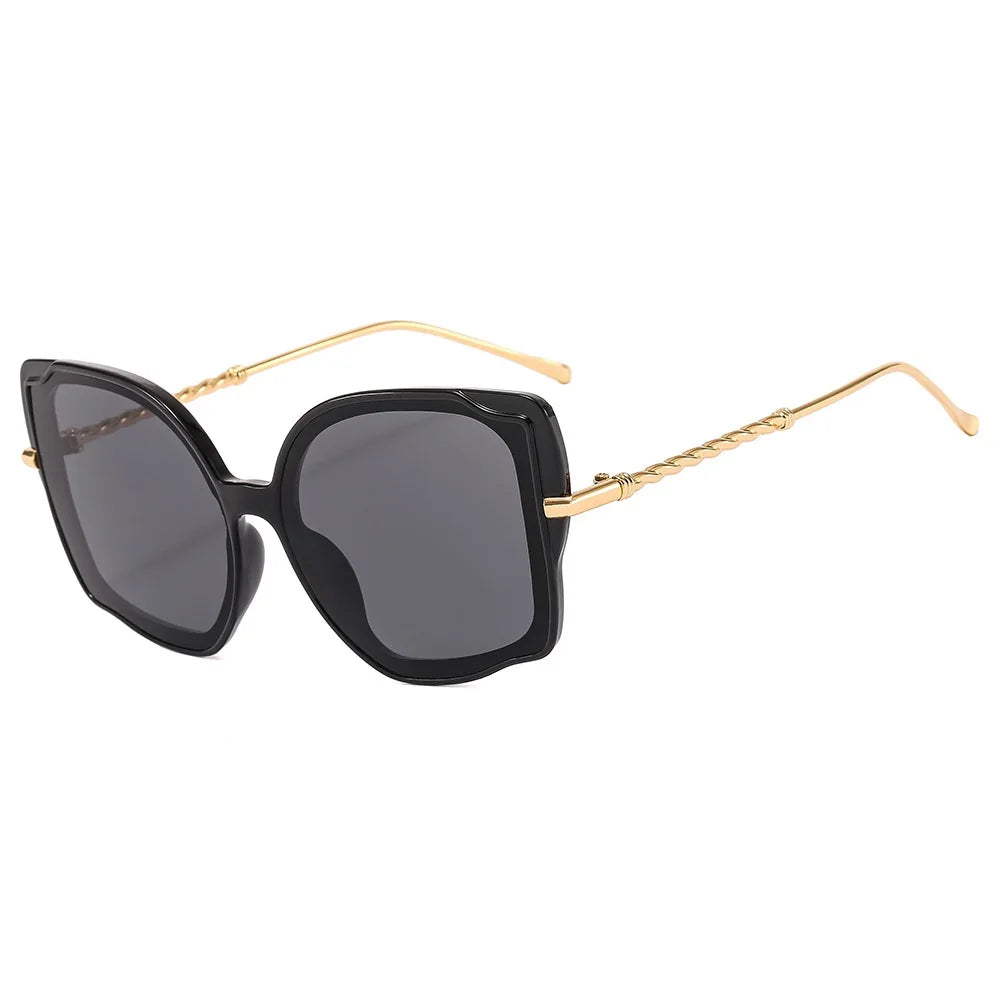 Fashion Cat Eye Sunglass Women Trendy Eyewear High Quality Luxury Brand Designer Sun Shades for Ladies UV400