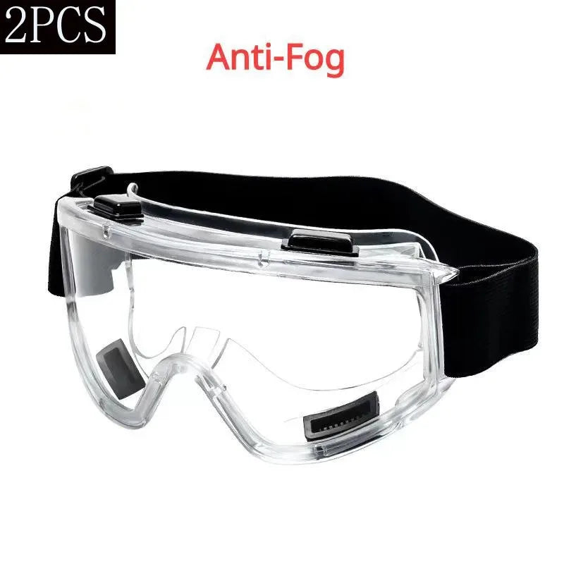 Clear Antifog Safety Goggles Anti Splash Windproof Protective Glasses for Industrial Work Lab Research Cycling Riding