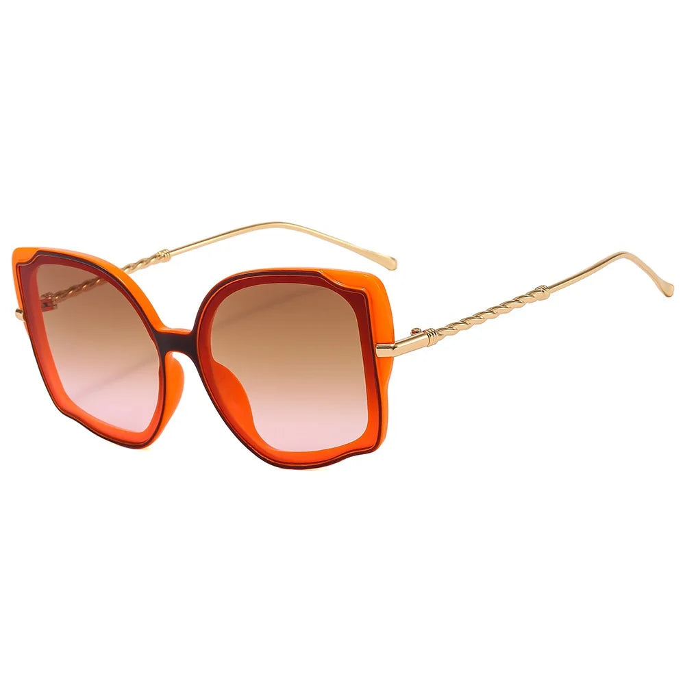 Fashion Cat Eye Sunglass Women Trendy Eyewear High Quality Luxury Brand Designer Sun Shades for Ladies UV400