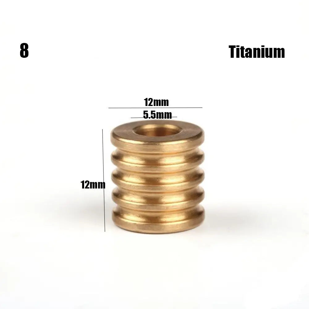 Outdoor Titanium Alloy TC4 Knife Beads Knife Lanyard Camping Knife Gadgets Pendant Paracord Rope Knife EDC Multi Tools