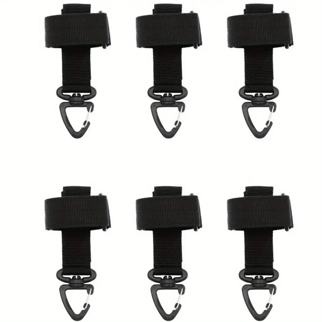 1/3/6 Pcs New Multi-purpose Nylon Gloves Buckle Tactical Glove Hook Safety Clip Outdoor Hiking Climbing Rope Storage Accessories