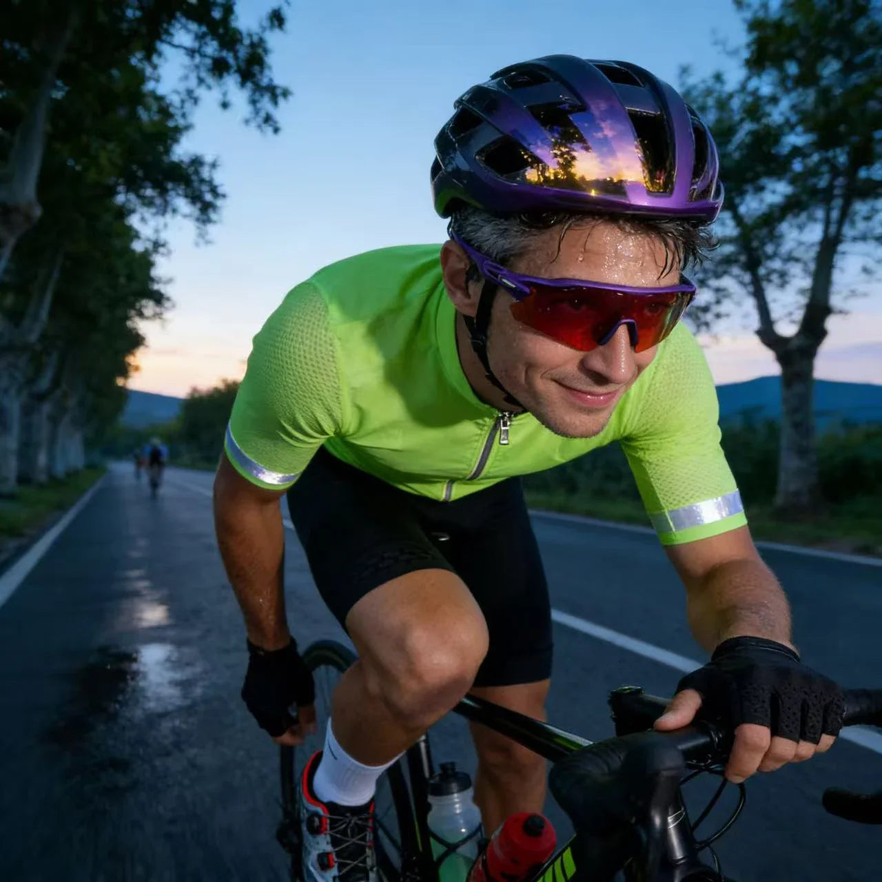 Cycling Sunglasses Men UV Blocking Windproof Marathon Climbing Goggles Sports Eyewear for Outdoor Activities