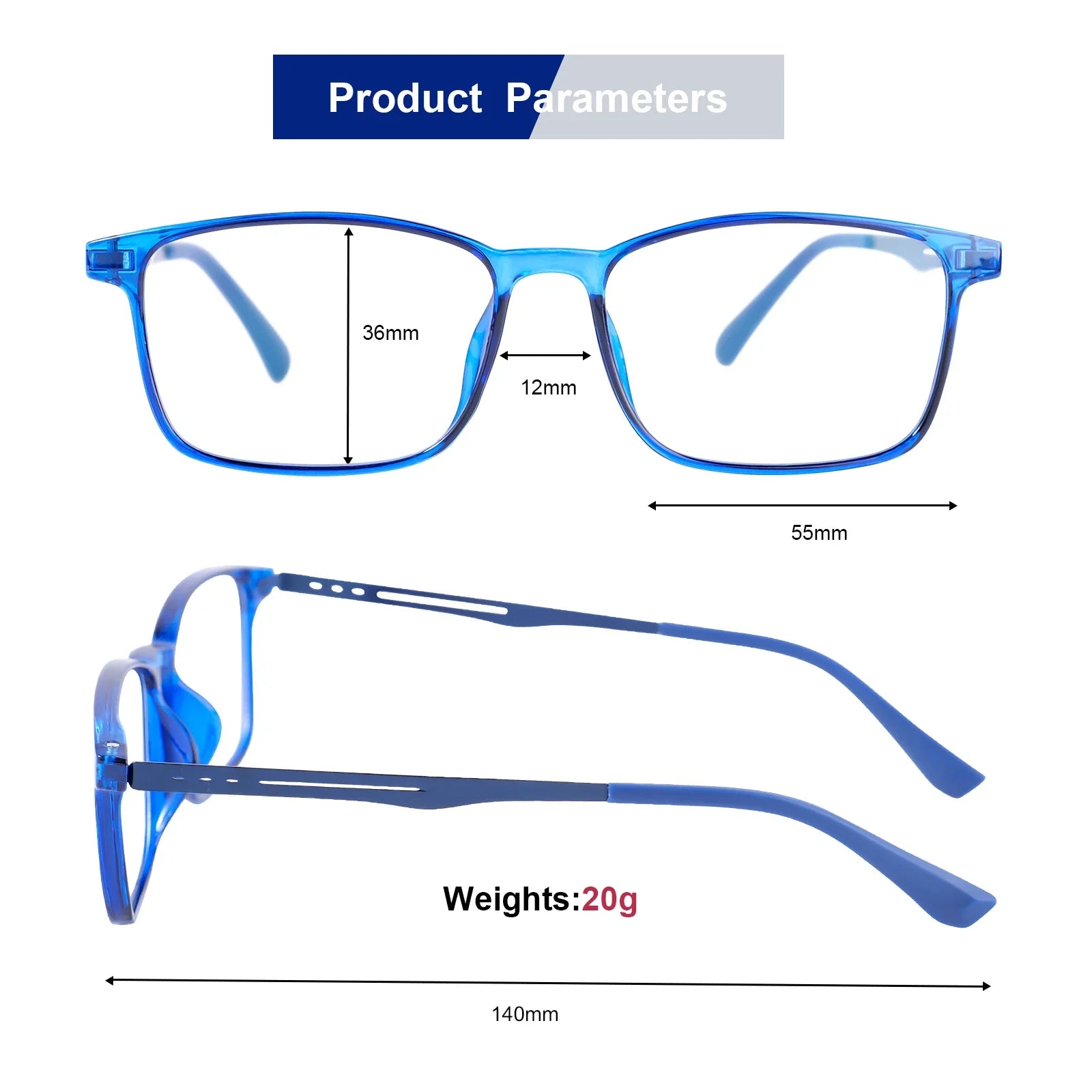 Titanium Alloy Reading Glasses Men Women Light&Thin Anti Blue Light Blocking Presbyopic Eyeglasses Flexible Square Computer Lens