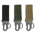 1-3 PCS.Tactical Hanging Buckle Molle Nylon Webbing Carabiner Belt Triangle Keychain for Outdoor Climbing Camping Tool Accessory