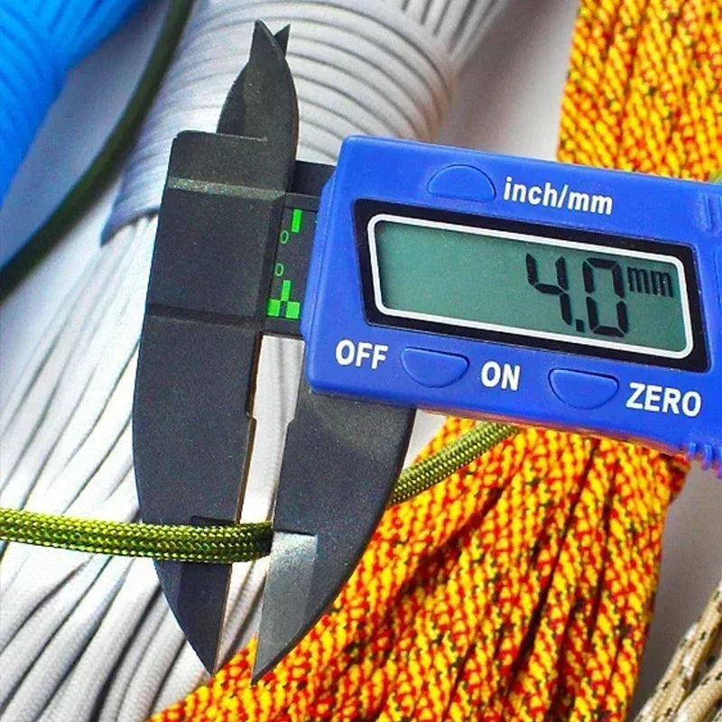550 Paracord 7 Strand 4mm Durable Camping Accessories Outdoor Survival DIY Bracelet Rope Hiking Clothesline Camping Gadgets