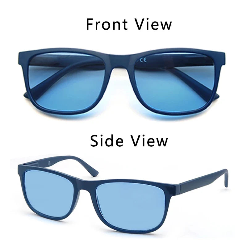 Extra-large reading sunglasses Suitable for men and women Classic square frame For outdoor use With prescription lenses.