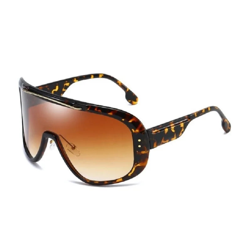 Mirror Shield Visor Mask Sunglasses Women Men 2023 Oversized Windproof Glasses One Peice Big Frame Goggles Shades Sport UV400