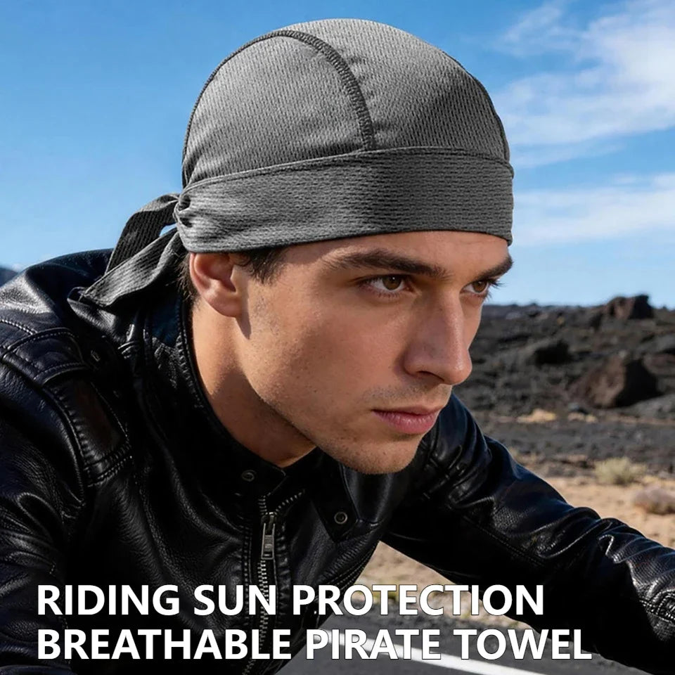 KoKossi Summer Breathable Mesh Hat Quick-dry Headscarf Sun Protection Sweat-wicking Sports Outdoor Riding Cycling Headband