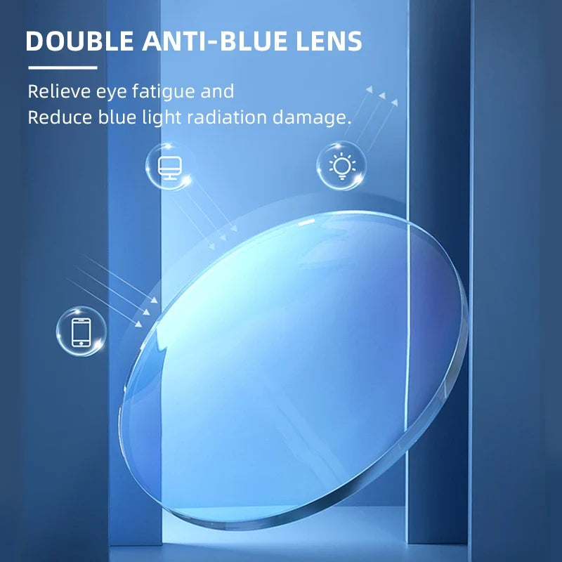 Anti Blue Light 1.56 1.61 1.67 Prescription Glasses CR-39 Resin Aspheric Lenses Myopia Hyperopia Progressive Reading Mirror