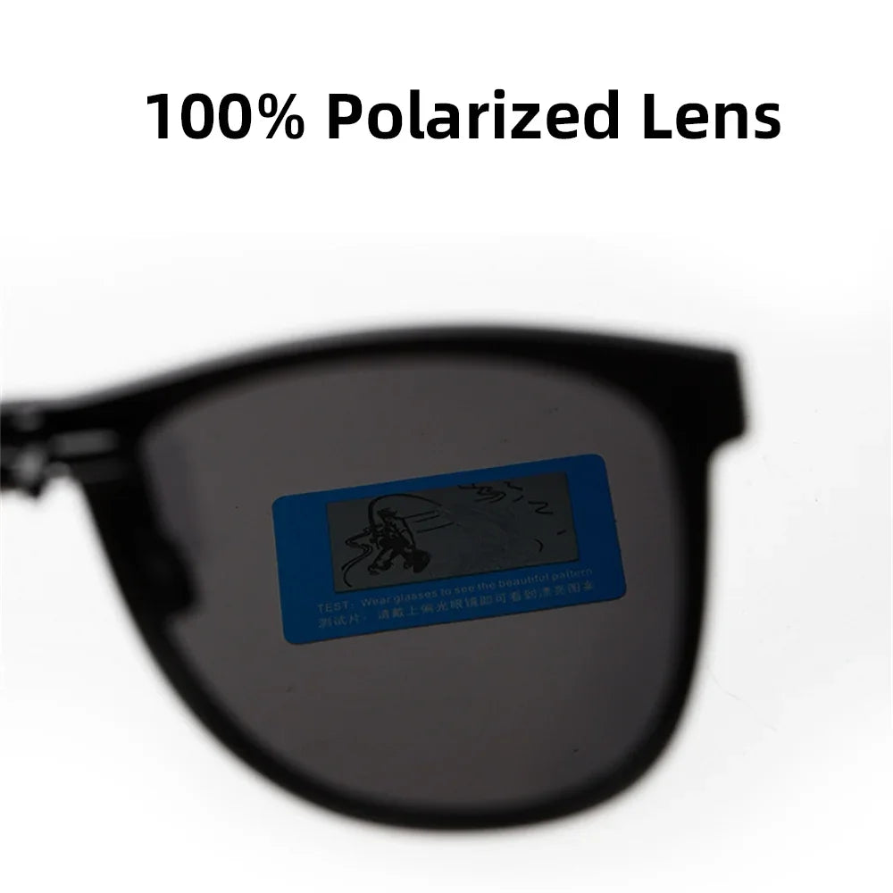 VIVIBEE Men Polarized Lens Flip Up Clip on Sunglasses Women Photochromic Oversized Driving Sun Glasses UV400 Gradient Clips