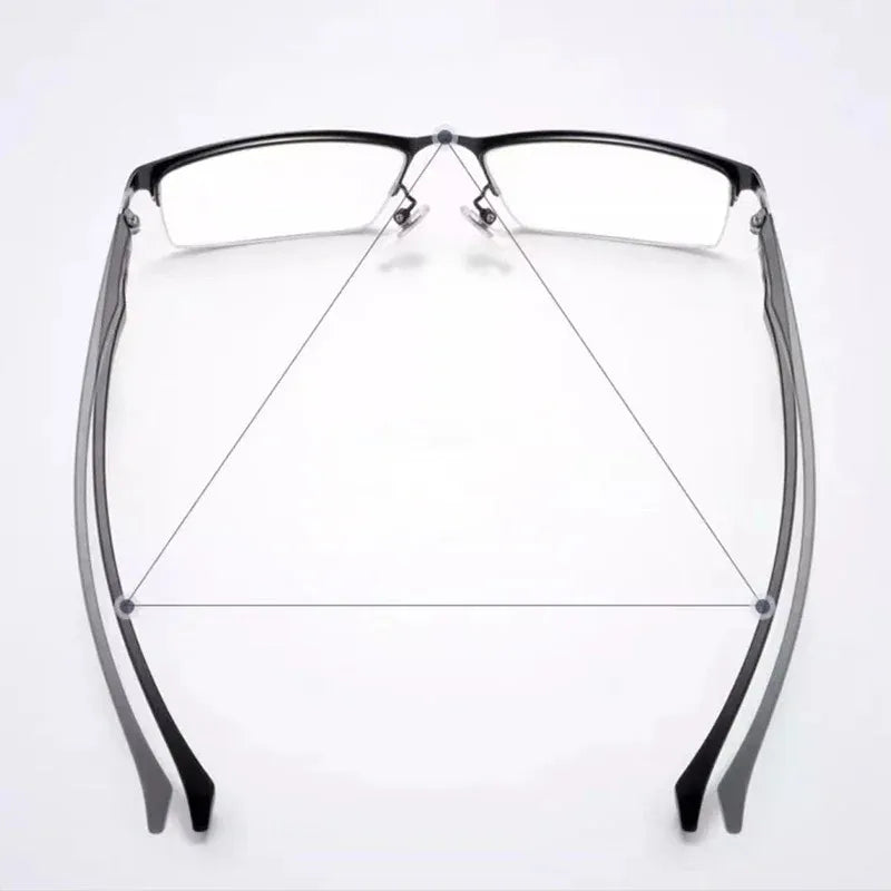 Progressive Multifocal Reading Glasses Men Half Photochromic Anti Blue Light Eyeglasses Multifunctional Near Far Dual Purpose