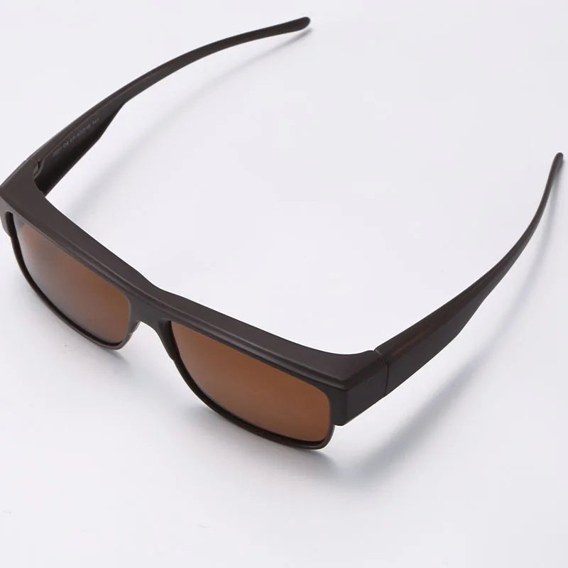 Fit Over Polarized Sunglasses for Men Women, Wrap Around UV400 Protection Eyewear for Driving & Outdoor Use