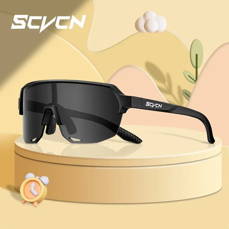 SCVCN New Children Cycling Sunglasses Outdoor Road Bike Eyewear Girls MTB Camping Hiking Glasses Teenager Sports UV400 Goggles