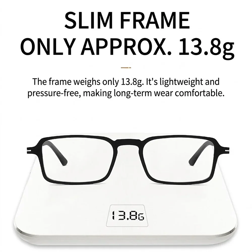 Ultra Thin Reading Glasses With Phone Case Stand Portable Stick On Phone Back Blocking Computer Readers Eyeglasses For Men Women