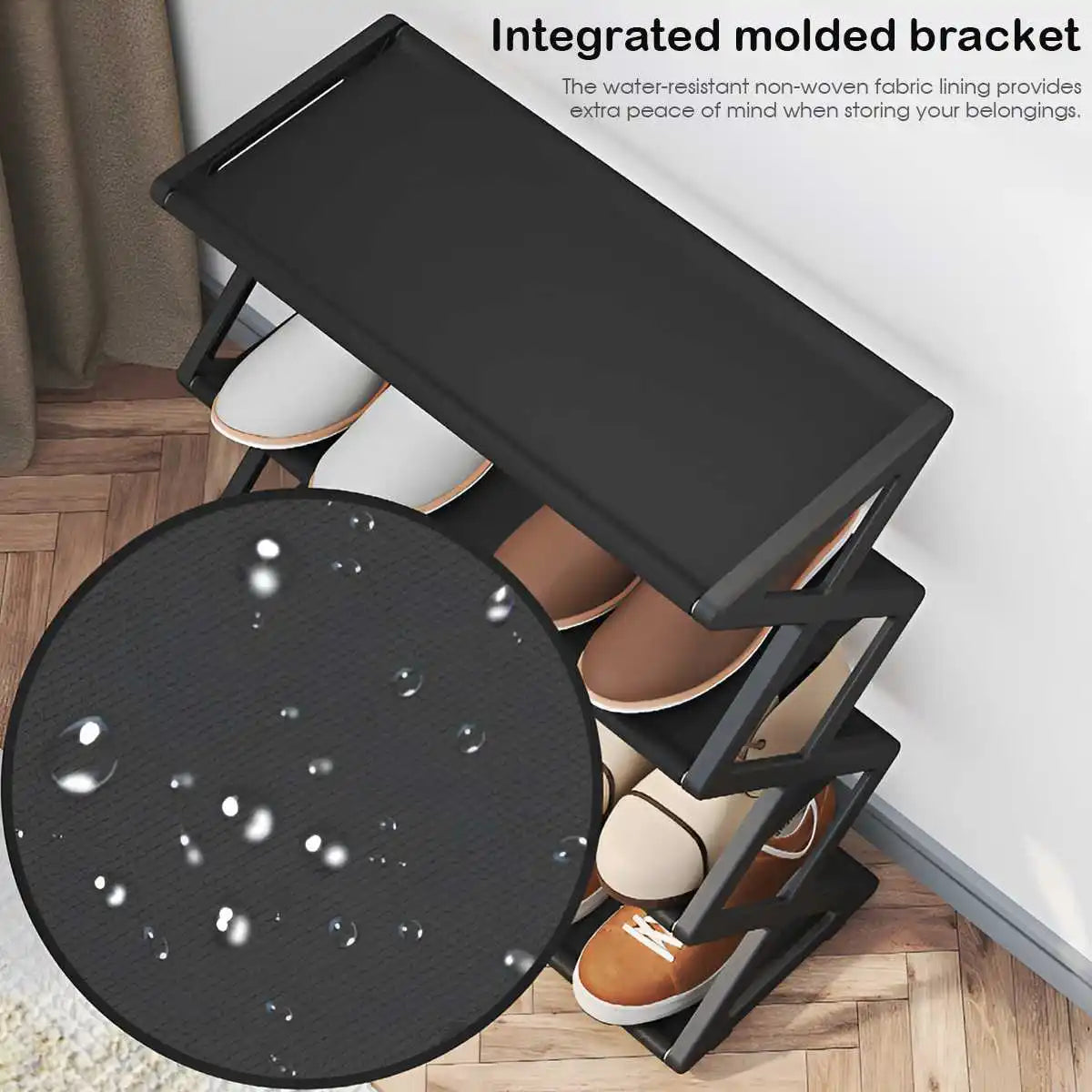 Multifunctional 4 Level X Style Dust Proof Shoe Storage Rack For Entry Hall Bedroom Corridor Free Standing Shoe Organizer