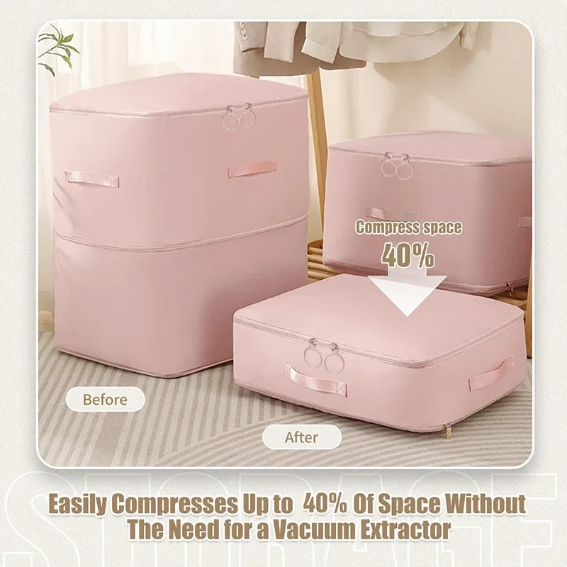 1 PC Ultra Space Saving Self Compression Organizer Upgrades Space Saver Vacuum Storage Bags for Comforter Clothing