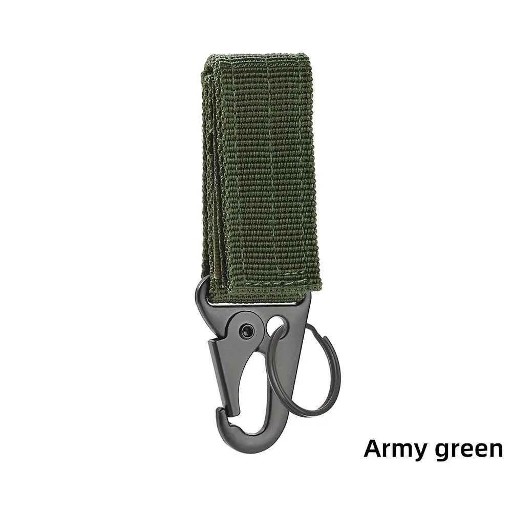 Carabiner High Strength Nylon Key Hook Military Webbing Buckle Hanging System Belt Buckle Hanging Camping Metal Accessories