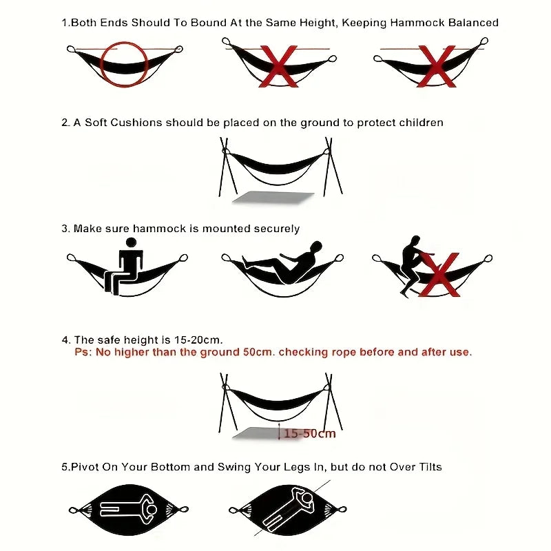 All Season Portable Outdoor Camping Hammock Ideal For Backpacking Hiking Beach Trips And Backyard Relaxation Outdoor Use