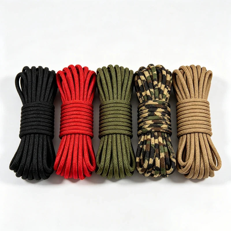 550 Paracord 7 Strand 4mm Durable Camping Accessories Outdoor Survival DIY Bracelet Rope Hiking Clothesline Camping Gadgets