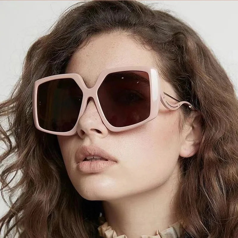 Fashion Irregular Square Sunglasses Women Brand Designer Metal Hinge Retro Eyewear Female Sun Glasses Shades UV400 Men Oculus