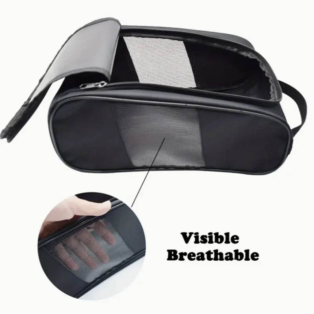 Portable Golf Shoe Bag Oxford Cloth Shoe Carrier Bags Breathable Lightweight Golf Handbag Dustproof Football Tennis Shoe Bag