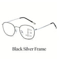New Progressive Multifocal Reading Glasses for Both Near and Far Vision, Ultra-Light Metal Full-Frame, Anti-Blue Light, Suitable