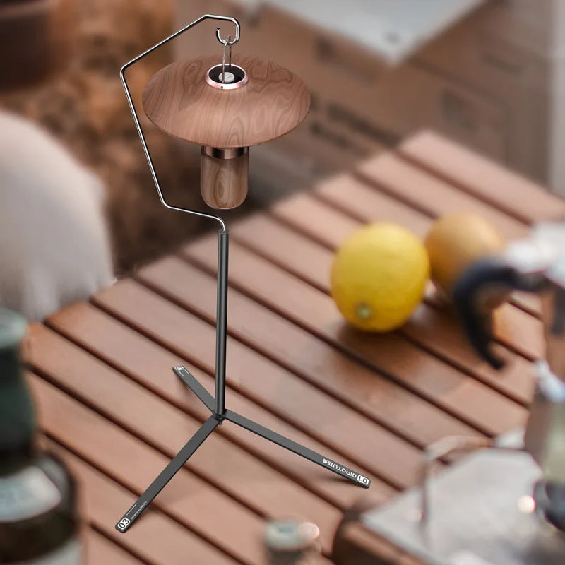 TARKA Ultralight Lantern Stand Tabletop Hanger Light Holder Folding Detachable Outdoor Portable Lightweight Tripod Light Stand