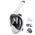 Full Face Snorkel Mask Snorkeling Swimming Diving Mask with Detachable Camera Mount Wide View Anti-Fog Anti-Leak for Adult Youth