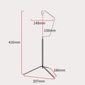 TARKA Ultralight Lantern Stand Tabletop Hanger Light Holder Folding Detachable Outdoor Portable Lightweight Tripod Light Stand