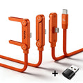 1.5m Foldable Charging Cable With Integrated Stand Fast Charging Cable Phone Tablet 240W Ultra-Fast Data Cable Phone Holder