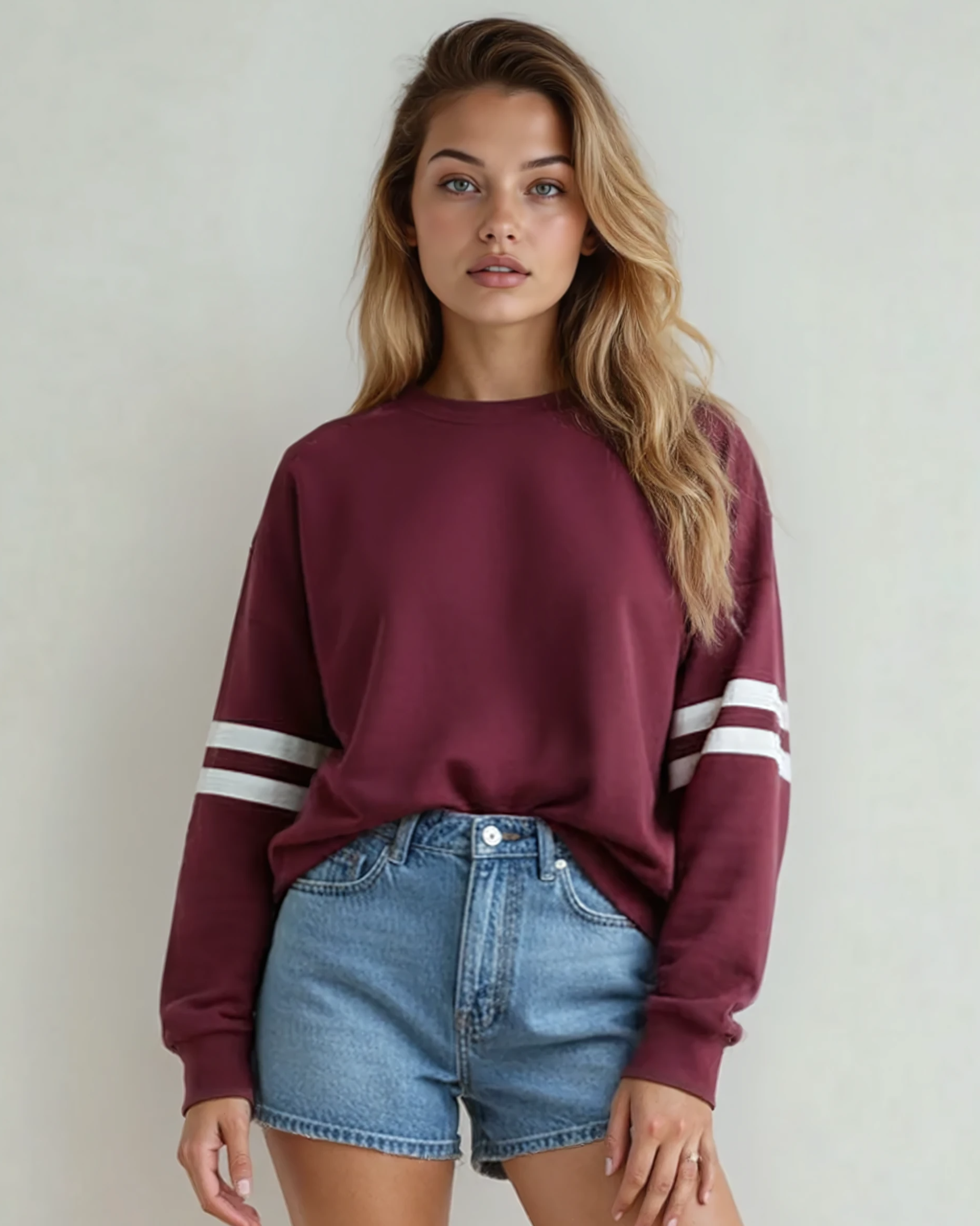 Varsity Sweatshirt - Red Dahlia