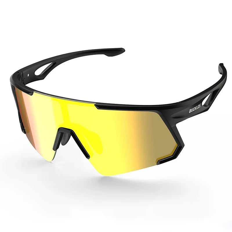 BUCKLOS Polarized Cycling Glasses UV400 Outdoor Sports Sunglasses Men Women MTB Cycling Goggles Road Bike Eyewear