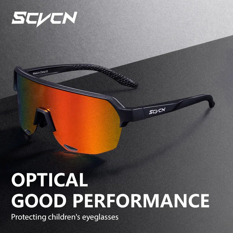 SCVCN New Children Cycling Sunglasses Outdoor Road Bike Eyewear Girls MTB Camping Hiking Glasses Teenager Sports UV400 Goggles